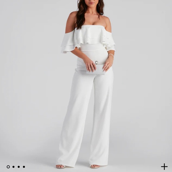 Windsor Pants - Windsor Off The Shoulder Jumpsuit NWT